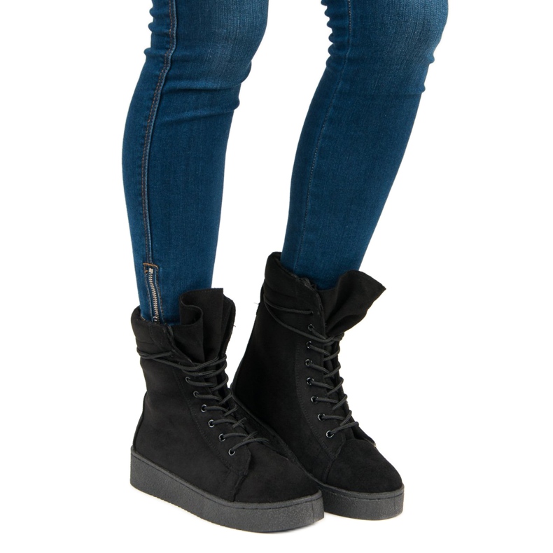 Bello Star Botas de camurça para neve preto 1