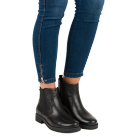 Botas pretas Chelsea da VINCEZA preto 1