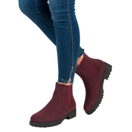 Seastar Botas Jodhpur casuais preto vermelho 2
