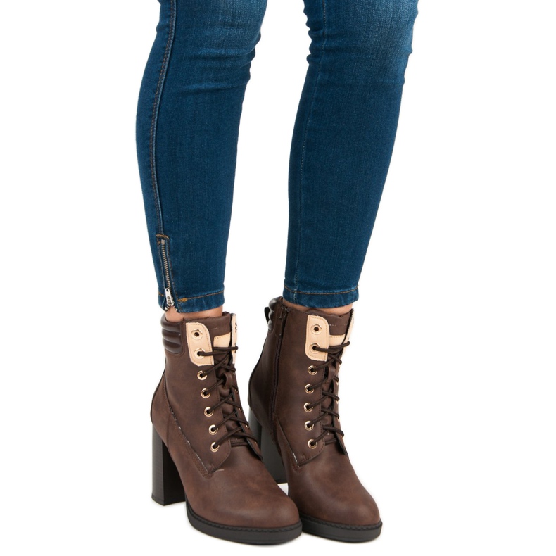 Bello Star Botas de trabalho marrons marrom 1