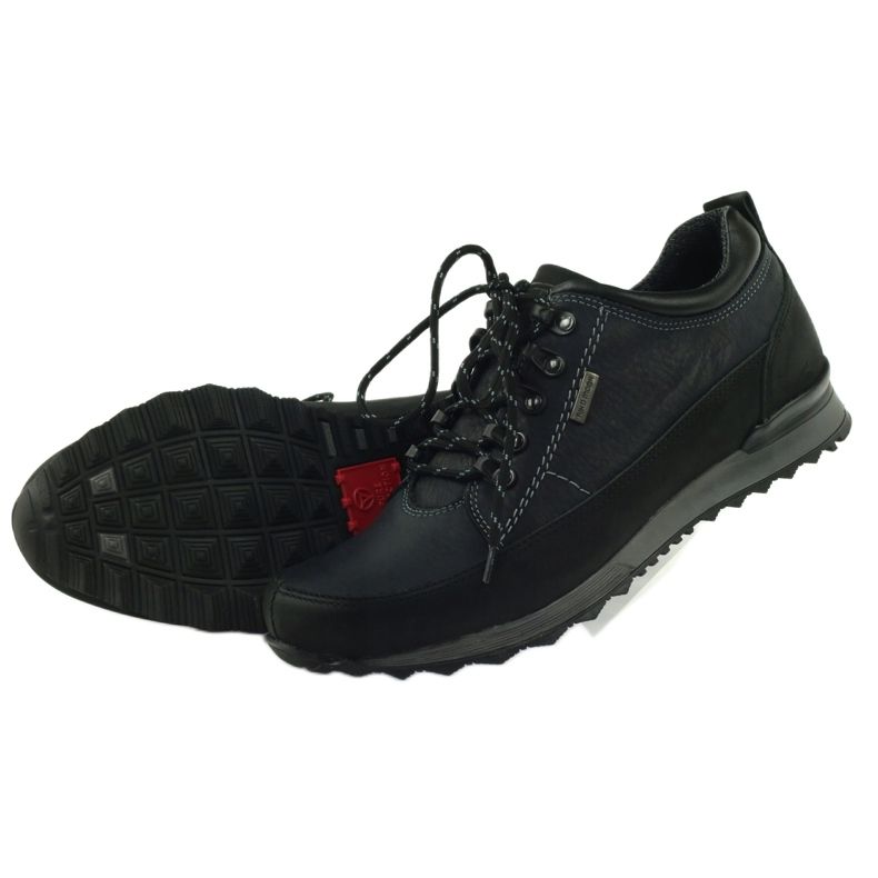 Sapatos de trekking baixos masculinos Riko 855 pretos 5