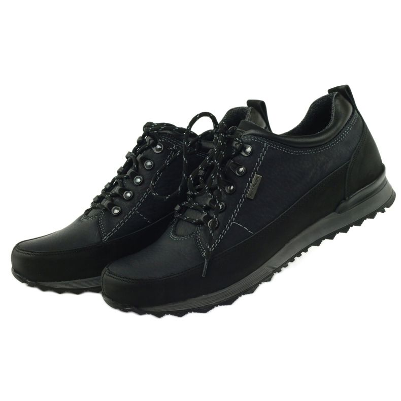 Sapatos de trekking baixos masculinos Riko 855 pretos 4