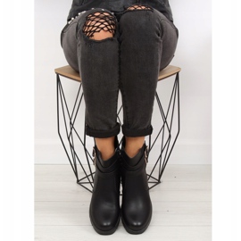 Botas pretas HY-54 pretas com solas grossas preto 1 Botas pretas HY-54 pretas com solas grossas preto 1