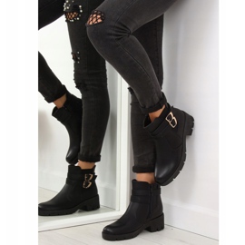 Botas pretas HY-54 pretas com solas grossas preto 2 Botas pretas HY-54 pretas com solas grossas preto 2