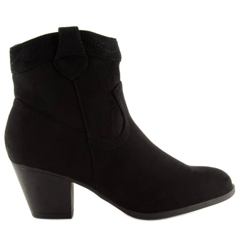 Botas femininas pretas QQ120 pretas preto 2