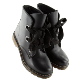 Botas pretas com cordões PF276 pretas preto 1 Botas pretas com cordões PF276 pretas preto 1