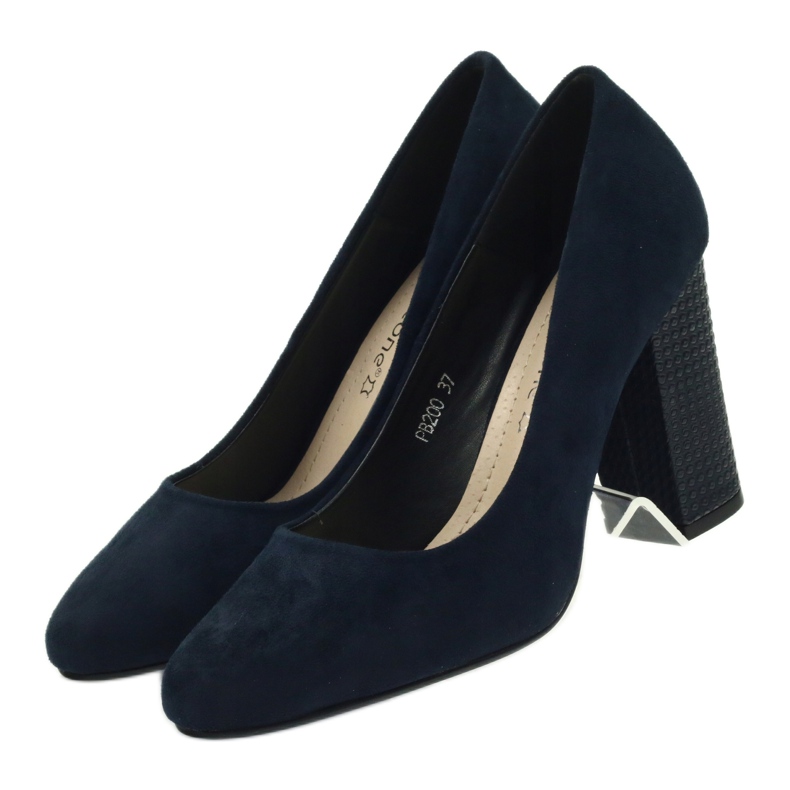 Sergio Leone Bombas de camurça azul marinho PB200 azul-marinho 4