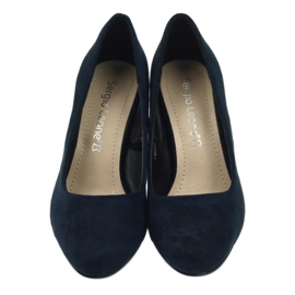 Sergio Leone Bombas de camurça azul marinho PB200 azul-marinho 3