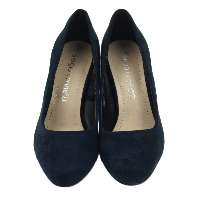 Sergio Leone Bombas de camurça azul marinho PB200 azul-marinho 3