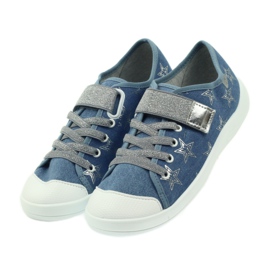Sapatos infantis Befado, sapatilhas, chinelos 251Q094 azul cinza 4