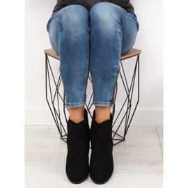 Botas de salto alto com folho m269p Preto 1
