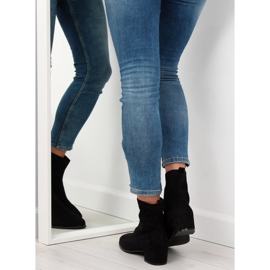 Botas pretas de salto baixo F184 pretas preto 1