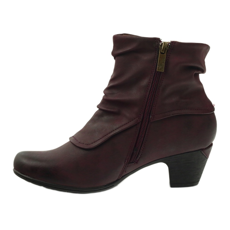 Botas marrom super confortáveis ​​Aloeloe multicolorido vermelho 2