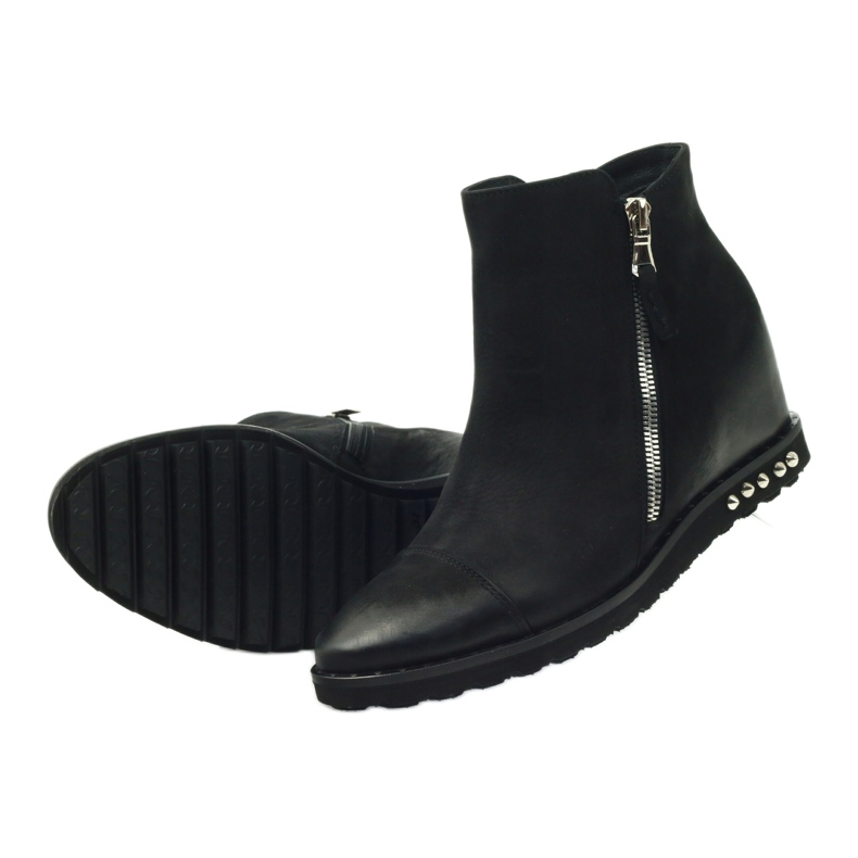 Botas Black Wedge Edeo 3137 preto 4