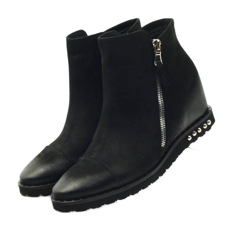 Botas Black Wedge Edeo 3137 preto 3