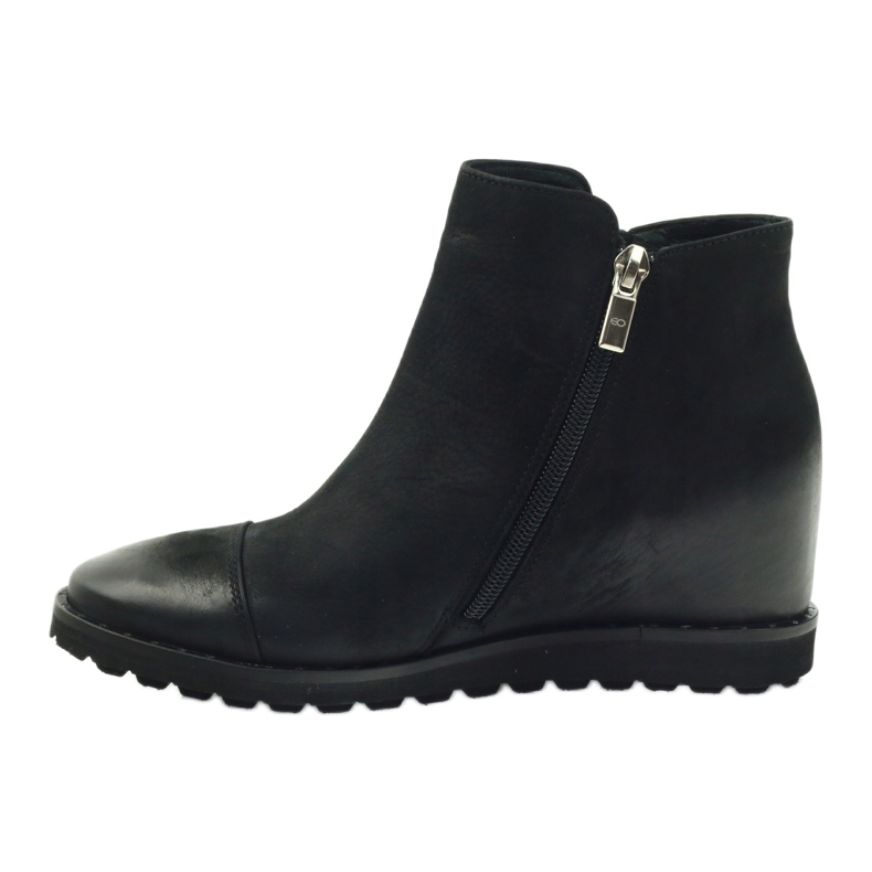 Botas Black Wedge Edeo 3137 preto 2