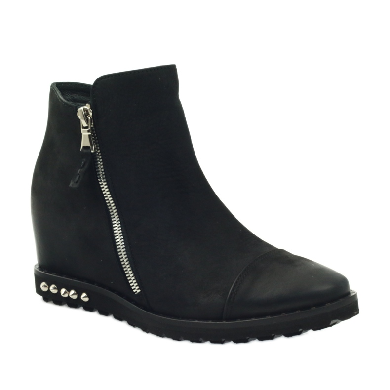 Botas Black Wedge Edeo 3137 preto 1