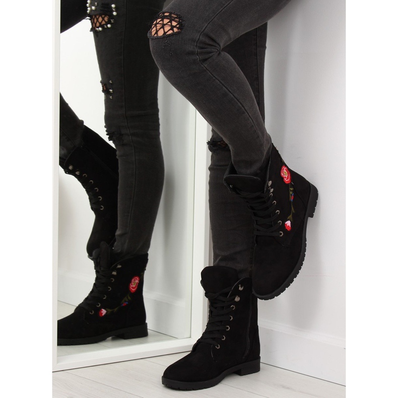 Black AB-9 Black trabalhadores com bordados preto 1 Black AB-9 Black trabalhadores com bordados preto 1