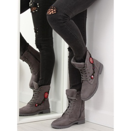 Trabalhadores com bordado cinza AB-9 cinza 1