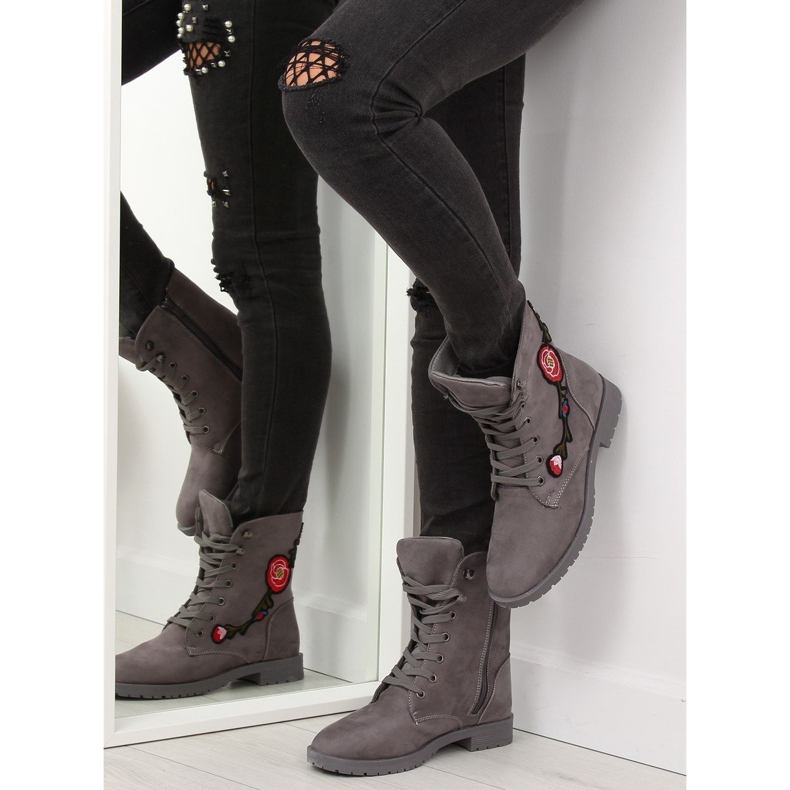 Trabalhadores com bordado cinza AB-9 cinza 1