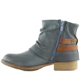 Botas azuis femininas azuis 640-PA Azul 2