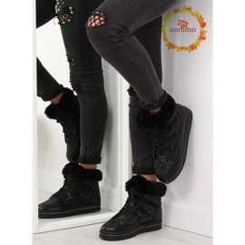 Botas de neve lua negra AX05 preto 1
