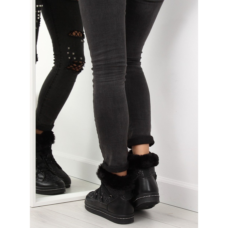 Botas de neve lua negra AX05 preto 2 Botas de neve lua negra AX05 preto 2