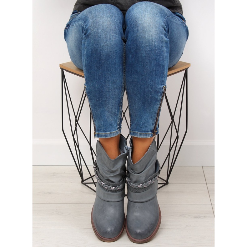 Botas azuis femininas azuis 815-PA Azul 1