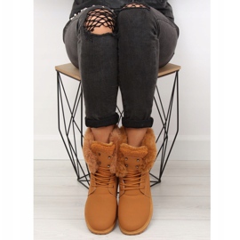 Botas de madeira camelo camelo BL137P marrom 2