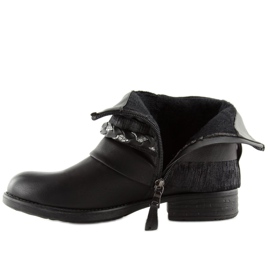 Botas pretas femininas negras 210-PA pretas preto 1