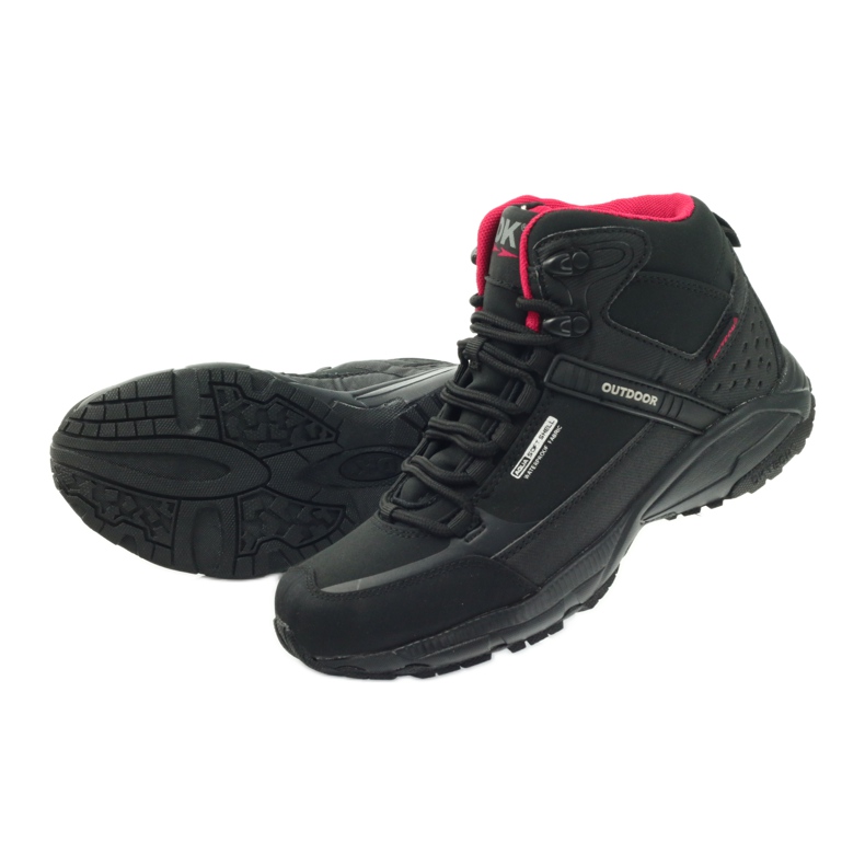 Sapatos de trekking DK 1751 pretos softshell vermelho 5