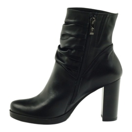 Botas em poste enrugadas Arka 7311 pretas preto 2