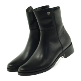 Botas de cano altas pretas Arka 7330 com zíper preto 3