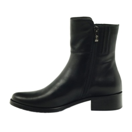 Botas de cano altas pretas Arka 7330 com zíper preto 2