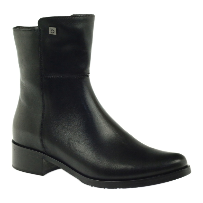 Botas de cano altas pretas Arka 7330 com zíper preto 1