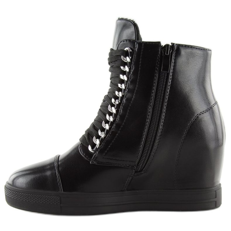 Botas pretas em salto oculto NC737 preto 1