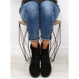 Trabalhadores de camurça preta NC698 Black preto 2