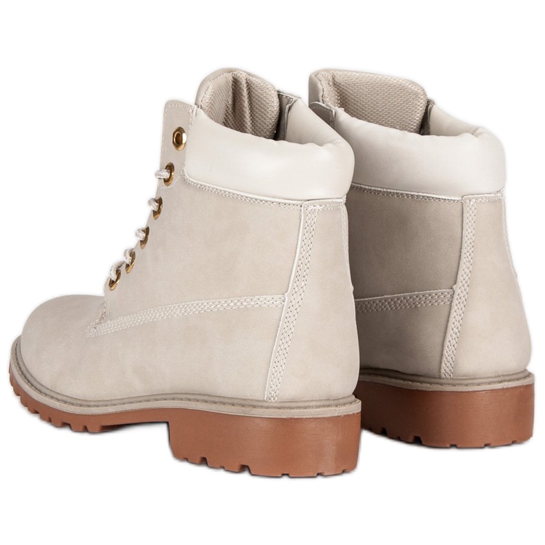 Botas de caminhada femininas bege 2