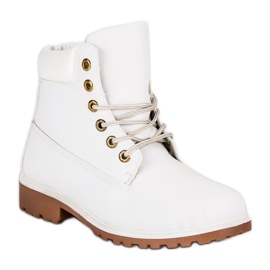 Botas de caminhada brancas femininas branco 2