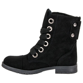 Trabalhadores de camurça preta preto 1