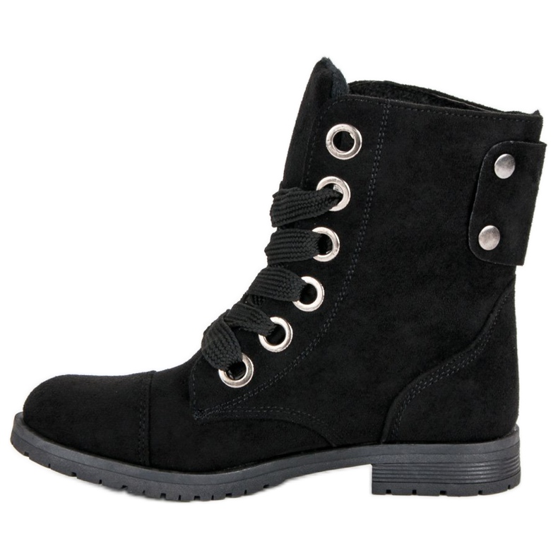 Trabalhadores de camurça preta preto 1