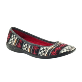 Chinelos de veludo padrão norueguês Adanex multicolorido 1