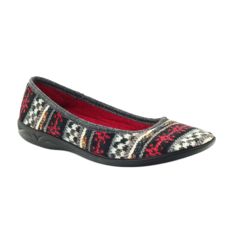 Chinelos de veludo padrão norueguês Adanex multicolorido 1