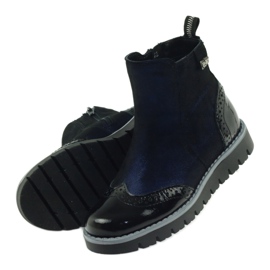 Ren But Botas pretas Ren Mas 3313 com isolamento preto azul marinho 4