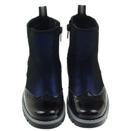 Ren But Botas pretas Ren Mas 3313 com isolamento preto azul marinho 3