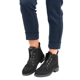 Balada Botas amarradas pretas preto 1