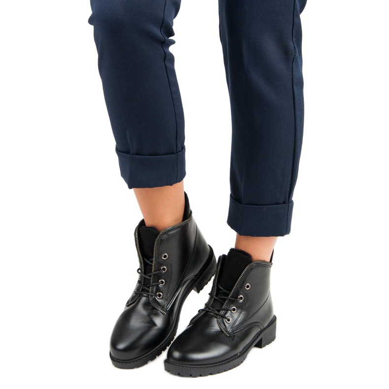 Balada Botas amarradas pretas preto 2