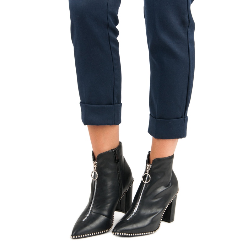 Botas pretas elegantes preto 1