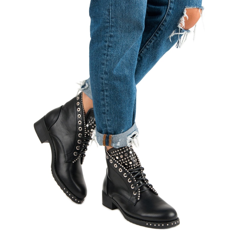 Seastar Botas de trabalho elegantes preto 2