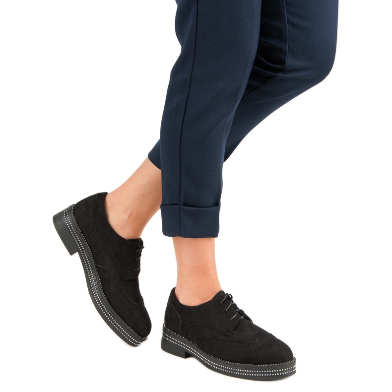 Seastar Sapatos de camurça da moda preto 2